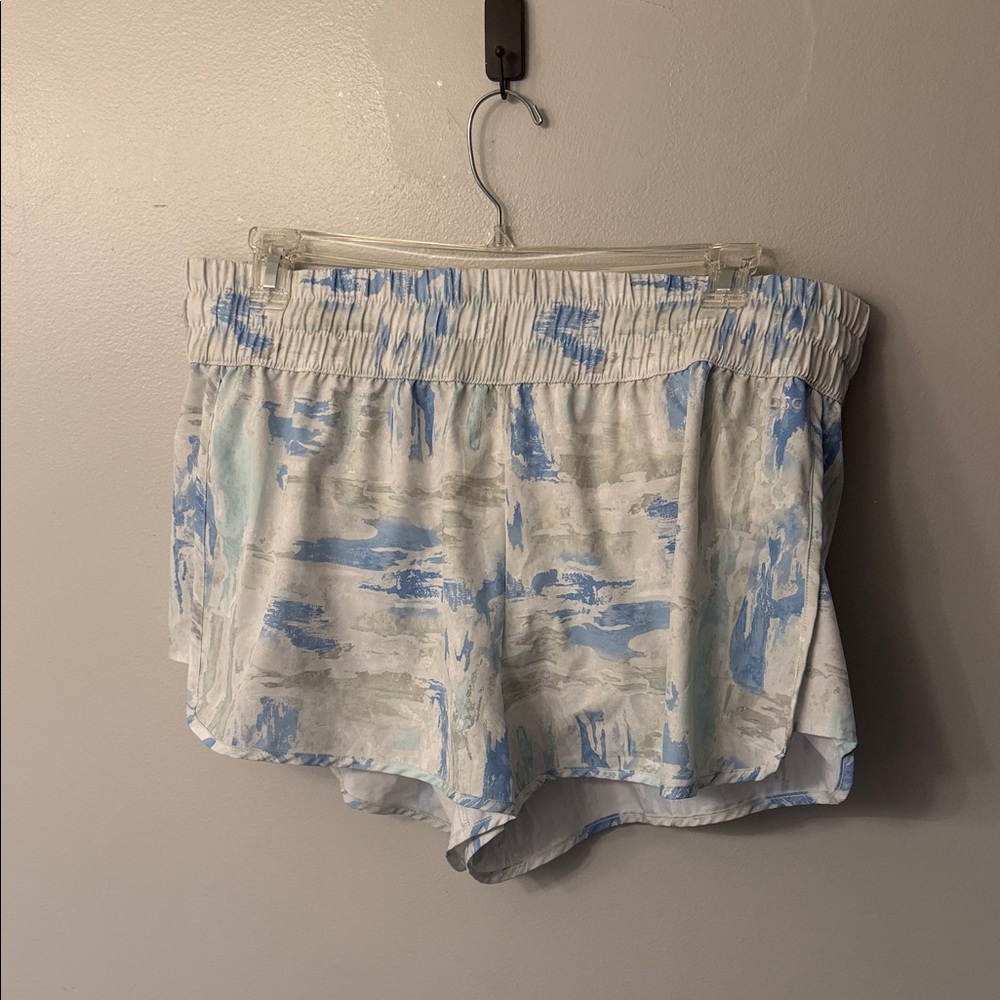 DSG Women's Athletic Shorts - White and Blue